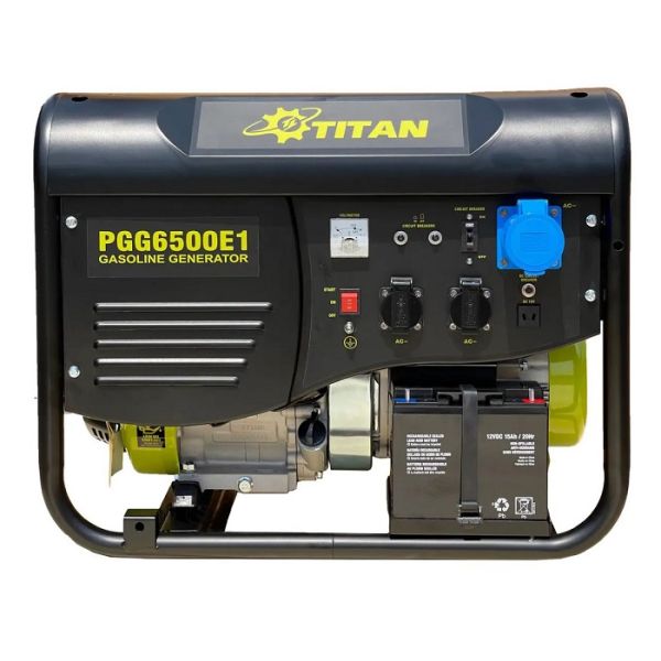 Генератор бензиновый 5.5 кВт TITAN PGG6500E1