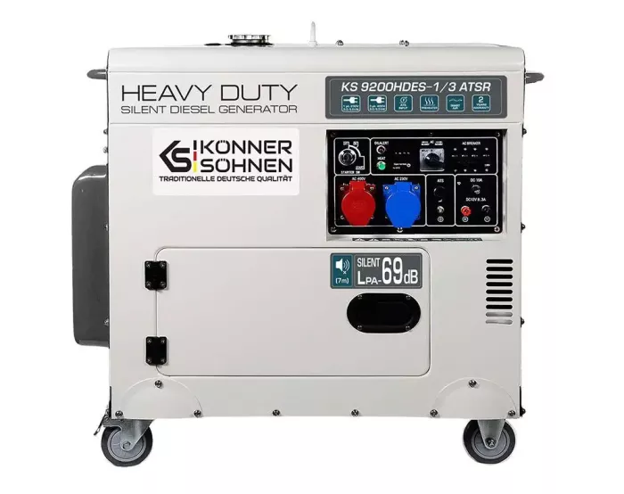 Генератор дизельный 7.5 кВт Германия KS 9200HDES-1/3 ATSR (EURO V)