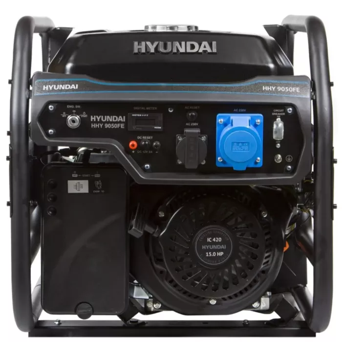 Генератор бензиновий 6.5 кВт Корея HHY 9050FE
