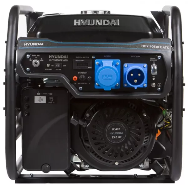 Генератор бензиновий 6.5 кВт Корея HHY 9050FE ATS