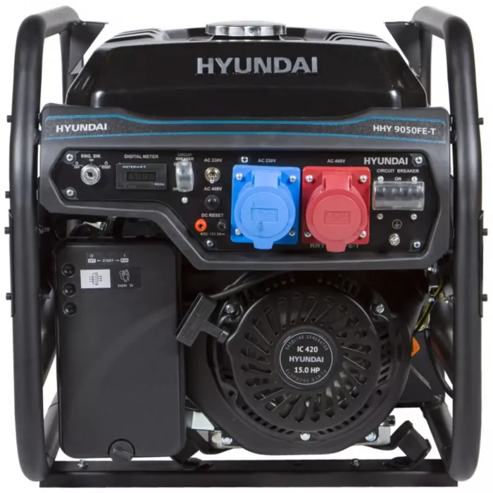 Генератор бензиновий 6.5 кВт Корея HHY 9050FE-T