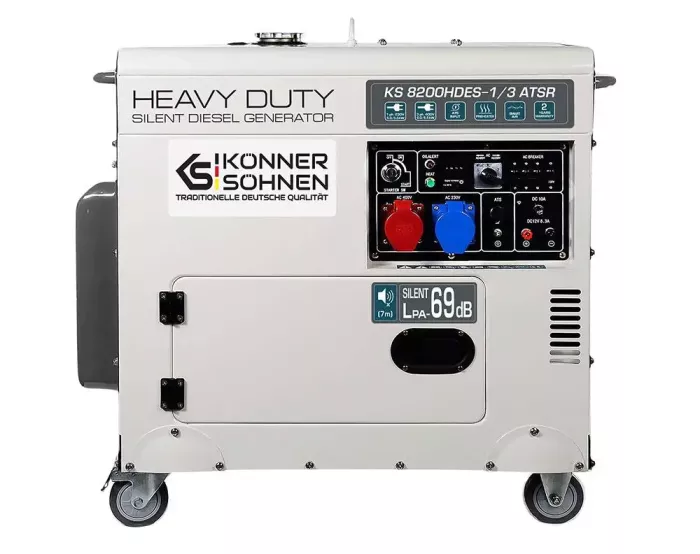 Генератор дизельный 6.5 кВт Германия KS 8200HDES-1/3 ATSR