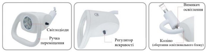 Світильник операційний KD-2021W-3