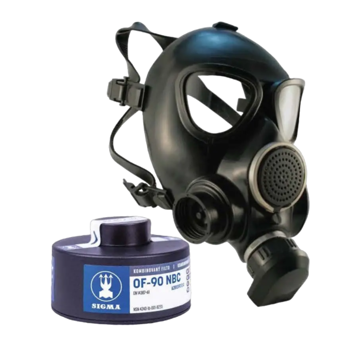 Протигаз цивільний ІЗОД-1 CBRN (тип ЦП7) з фильтром Sigma OF-02 A2B2E2K2SXP3DR