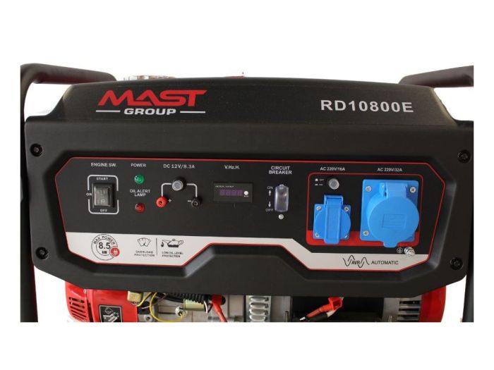 Генератор бензиновый 8.5 кВт Mast Group RD10800E с газовой плиткой Orcamp CK-505 и обогревателем Gardyer HE20