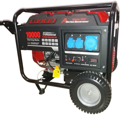 Генератор бензиновий  7.7 кВт Loncin LC 10000 D-AS