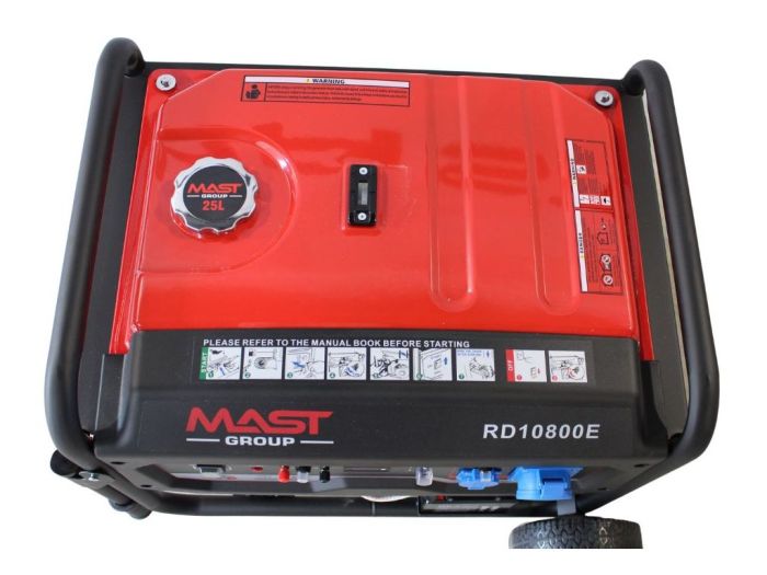 Генератор бензиновый 8.5 кВт Mast Group RD10800E с газовой плиткой Orcamp CK-505 и обогревателем Gardyer HE20