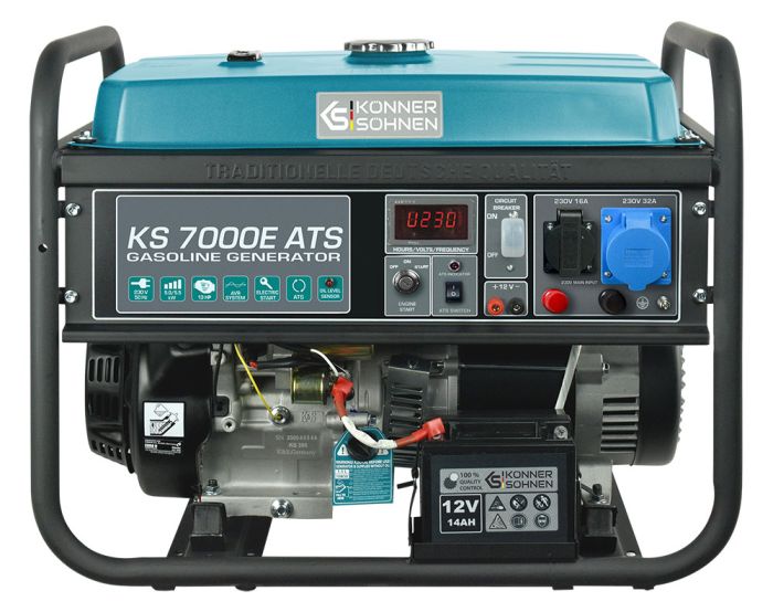 Генератор бензиновий 5.5 кВт Німеччина KS 7000E ATS
