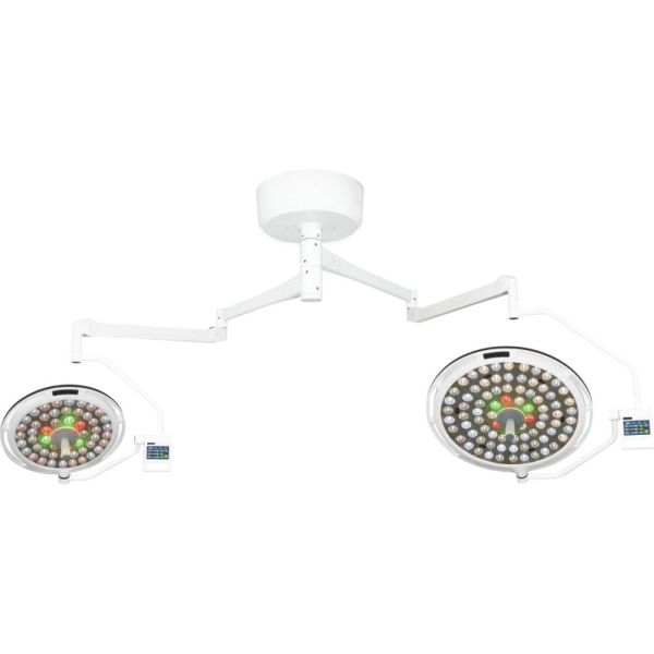 Світильник хірургічний стельовий LED двокупольний MK-R700/700BW