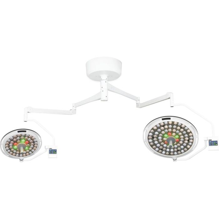 Світильник хірургічний стельовий LED двокупольний MK-R700/700BW