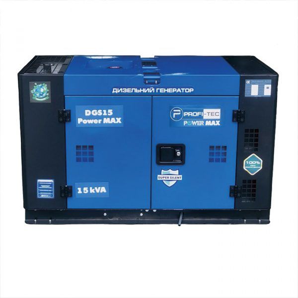 Генератор дизельный 12 кВт PROFI-TEC DGS15 Power MAX