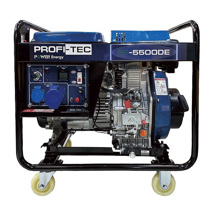 Генератор дизельный 5.5 кВт PROFI-TEC PE-5500DE