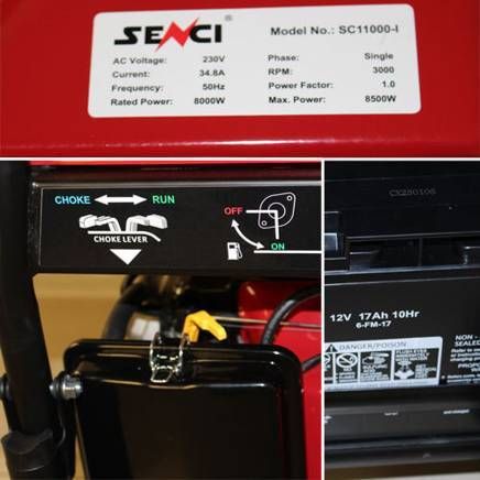 Генератор бензиновий 8.5 кВт Senci SC11000-I