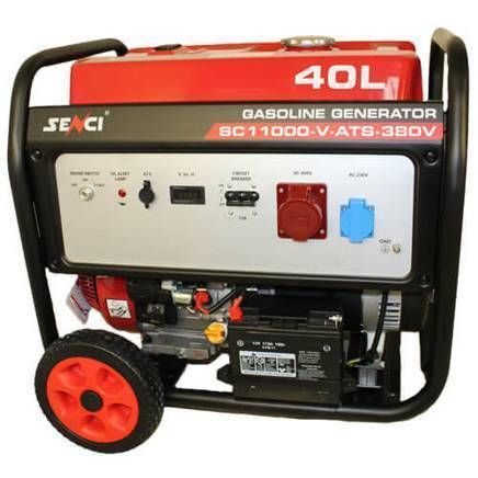 Генератор бензиновый 8.5 кВт Senci SC11000-V ATS 380V