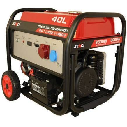 Генератор бензиновый 8.5 кВт Senci SC11000-V 380V
