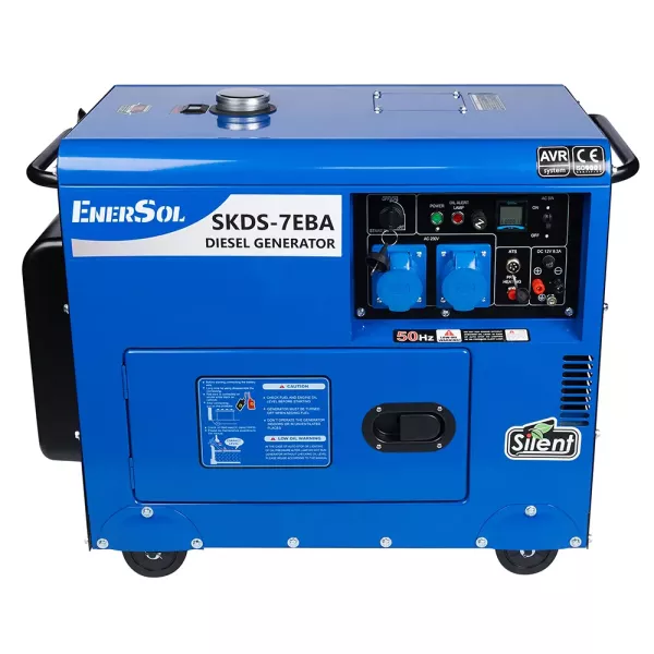 Генератор дизельний 6.5 кВт EnerSol SKDS-7EBA