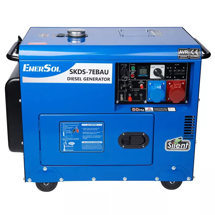 Генератор дизельний 6.5 кВт EnerSol SKDS-7EBAU