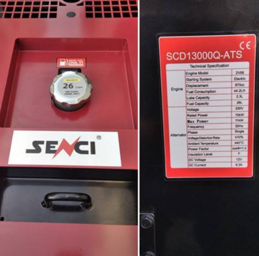 Генератор дизельний 11 кВт Senci SCD13000Q-ATS