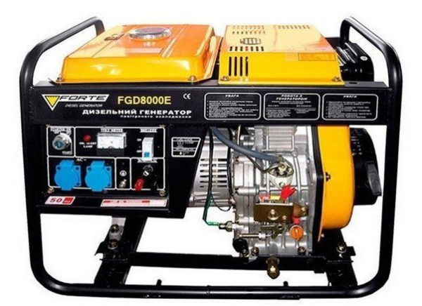 Генератор дизельный 6.5 кВт Forte FGD8000E