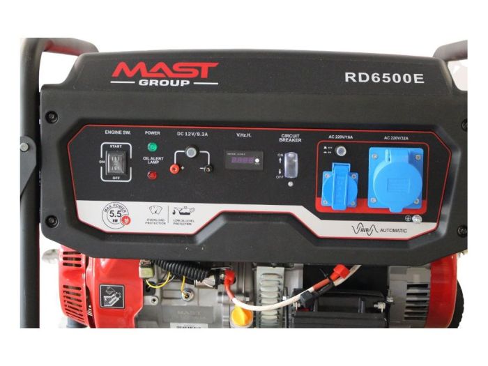Генератор бензиновый 5.5 кВт Mast Group RD6500E с газовой плиткой Orcamp CK-505 и обогревателем Gardyer HE20